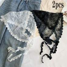 1/2pcs New Layered Tulle Lace Slip Skirt, Polyester Solid Color, Suitable For All Seasons - Multicolor - View 16
