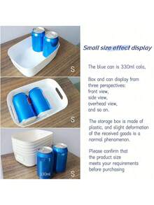 10pcs Plastic Storage Baskets, Organizing Baskets For Home And Office, Storage Boxes With Handles, Multi-Functional Stylish Home Storage, Stackable Storage Boxes, Suitable For Bedroom, Bathroom, Dorm, Laundry Room And Closet - Multicolor - View 9