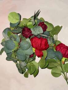 1/2pcs Extra Long Artificial Peony Vines, Faux Silk Material, DIY Decorative Peony Bouquet, Suitable For Wedding Centerpieces, Home Decor, Artificial Plants, Autumn Decor, Room Decor, Tabletop Decor, Garden Decor, Room Decor Supplies, Valentine's Day Gift, Birthday Gift, Graduation Gift (Due To Production Batch Issues, The Actual Product Image Is The SKC Image, It Does Not Affect Use) - Pink - View 12