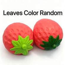 1 pieza Juguete antiestrés Squishy gigante, dispositivo de descompresión con fruta de fresa simulada en polvo - Multicolor - Ver 6