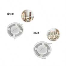DIY Clay Mold 1pc 2 Sizes Round 4-Hole Candle Holder Striped 4-Hole Candle Holder Ornament Mold Suitable For Resin Plaster Candle Aromatherapy Supplies Home Decor Display Silicone Mold - Round Four-hole Candlestick Mold - View 2