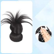 1pc Synthetic Hair Clip, Heat Resistant Hair Clip, Bun Styling - Multicolor - View 14