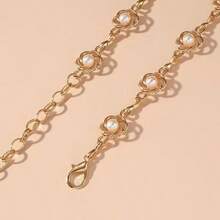 1pc Plum Blossom Faux Pearl Metal Chain - Gold - View 4
