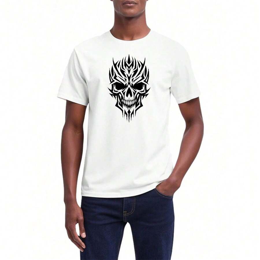 Premium 103% Cotton T-shirt Great For Campus Student Daily School Wear - Blanco - Ver 1
