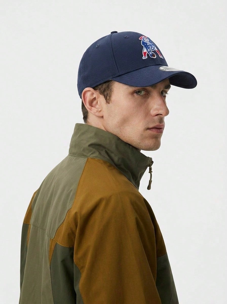 Throwback Logo Team Classic Flex Men's Cap Navy - Màu xanh lam - Xem 1