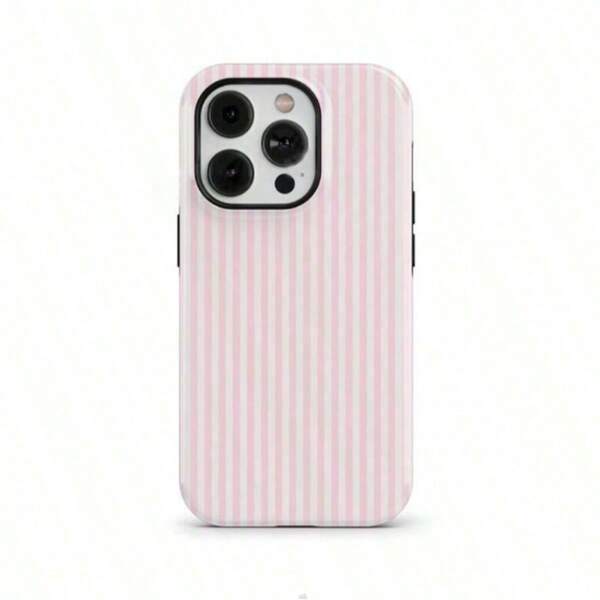 Ốp lưng điện thoại sọc hồng - Ốp lưng chống sốc, tương thích với iPhone 17/16/15/14/13/12/11 Pro Max/Pro Plus/12 Mini/13 Mini, tương thích với Galaxy S26 S25 S24 S23 S22 S21 Plus Ultra.