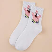 SpongeBob SquarePants 1 Pair Women's Fun Personalized Cartoon Cute Multicolor Jacquard Mid-Calf Socks,Athletic, All-Season, Suitable For Daily Wear - Multicolor - View 9