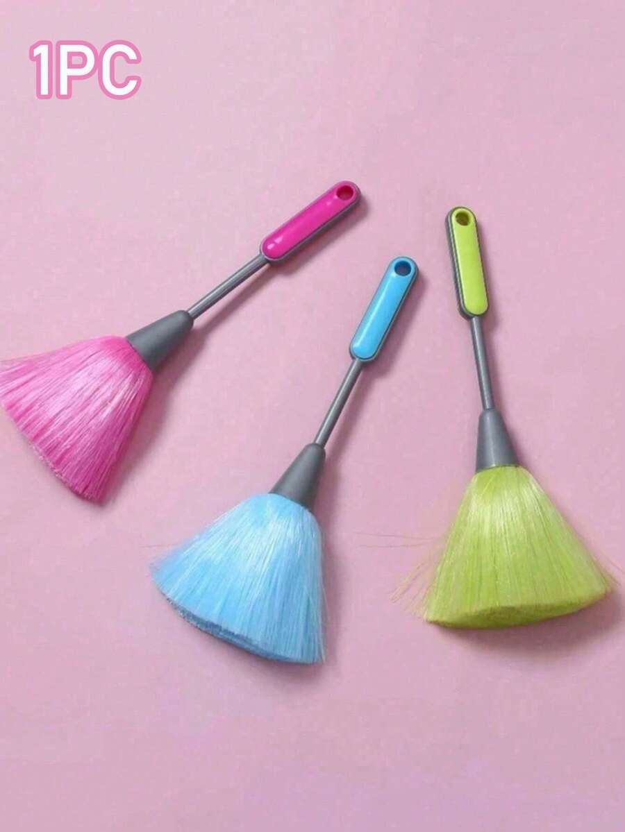 1pc Mini Soft Bristle Dusting Brush, Computer Keyboard Gap Cleaning Soft Brush, Home Desktop Dusting Tool, Office Cleaning Dusting Brush - Multicolor - View 1