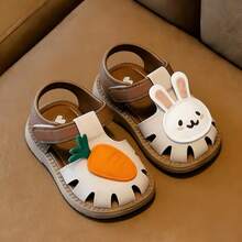 Vicvait Comfortable Korean Style Girls' Sandals, Soft Sole Versatile Children Sandals, Summer - White - View 8