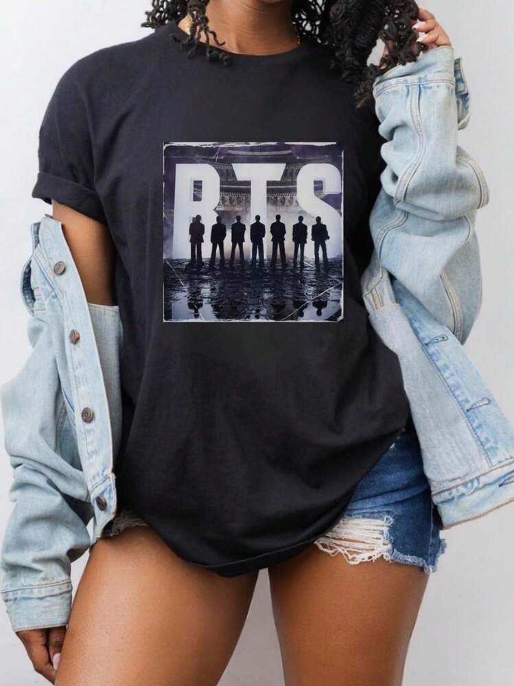 Women T-Shirts - 黑色 - 查看 4