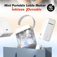 ORICO Mesin Pembuat Label Portabel dengan Pita, Printer Label Stiker Mini, Koneksi Nirkabel ke Smartphone, Cocok untuk Perlengkapan Sekolah, Rumah, Perlengkapan Kantor, Praktis untuk Menyimpan Berbagai Barang yang Ditandai (Dapat Diisi Ulang) Pencetakan Tanpa Tinta - Putih - View 6
