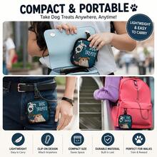Clip-On Portable Dog Treat Bag With Transparent Window And Zipper, Practical Training Pouch For Dog Walking, Outdoor Use And Daily Pet Rewards - Multicolor - View 5