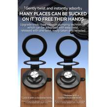 Vacuum Magnetic Car Phone Holder, Foldable Car Mount Navigation Suction Cup Holder - Multicolor - View 7