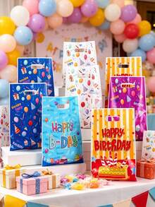50个生日礼品袋，派对房间装饰厨房用品包装袋，生日派对装饰礼品，生日和情人节礼物 - 生日 - 查看 5