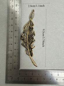 Vintage Leaf Rhinestone Brooch Rose Gold Plated Lapel Pin Alloy Jewelry For Women Shirt Coat Suit - Gray - View 4