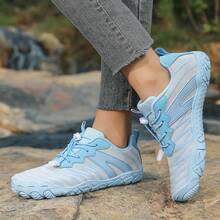 Zapatillas de senderismo, antideslizantes, resistentes al desgaste, transpirables, zapatillas de escalada, zapatillas de trekking, zapatillas casuales, zapatillas para deportes y fitness en interiores, zapatillas de malla - 710 Luna Azul - Ver 2