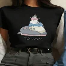 Women T-Shirts - Black 445 - View 6