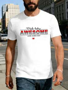 Men Plus Size T-Shirts - 白色 - 查看 1