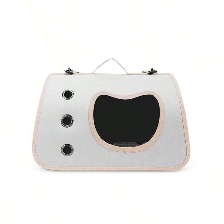 Pet Carrier With Window For Cats And Small Dogs, Breathable, Wide Handles, Ideal For Walks - Apricot - View 1