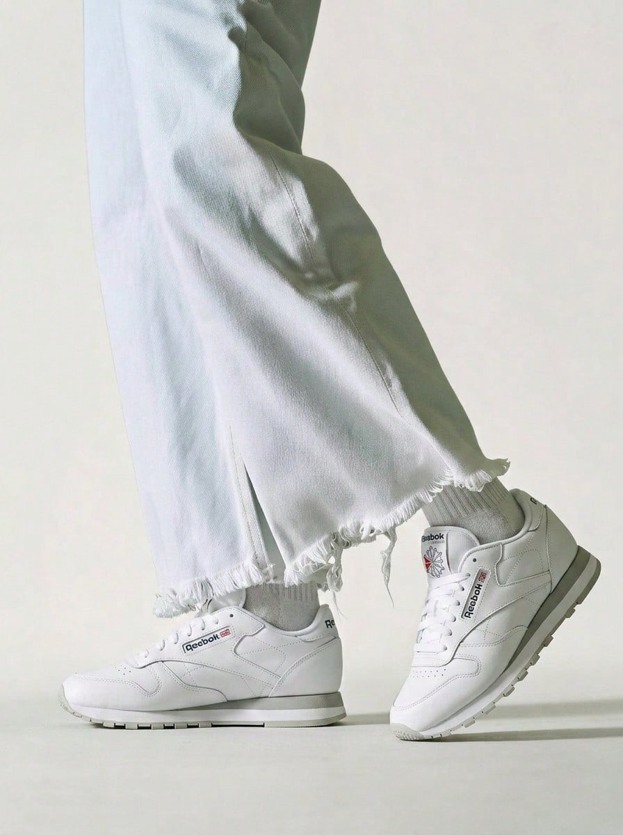 Reebok Classic Leather Men Casual Athletic Shoes White / Light Grey 2214 - 白色 - 查看 1