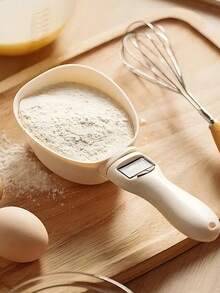 [talla grande Vendido] Cuchara Medidora Electrónica, Báscula de Gramos, Cuchara Medidora de Harina y Alimentos, Báscula de Café y Leche, Ayudante Esencial para Hornear y Hacer Pasteles, Capacidad Máxima 800 Gramos, 4 Conversiones de Unidades, Pantalla LED de Alta Definición. (Baterías No Incluidas) - Escala de cuchara - Ver 1