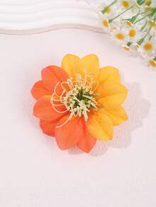 1pc Fashionable And Sweet Floral Hair Clip, Elegant, Classic, Versatile, Suitable For Daily Wear, Outings, Vacations, Playful Activities; La,Clips For Hair - Multicolor - View 12
