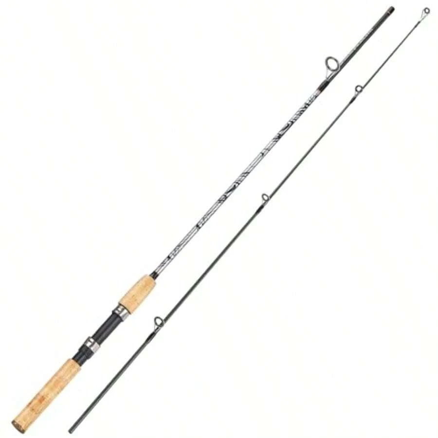 And Rods, Strong CarbonandGlass Composite Fishing Rod With Stainl Steel Line Guides For Bass, Trout, Panfish, Catfish - Spinning - View 1