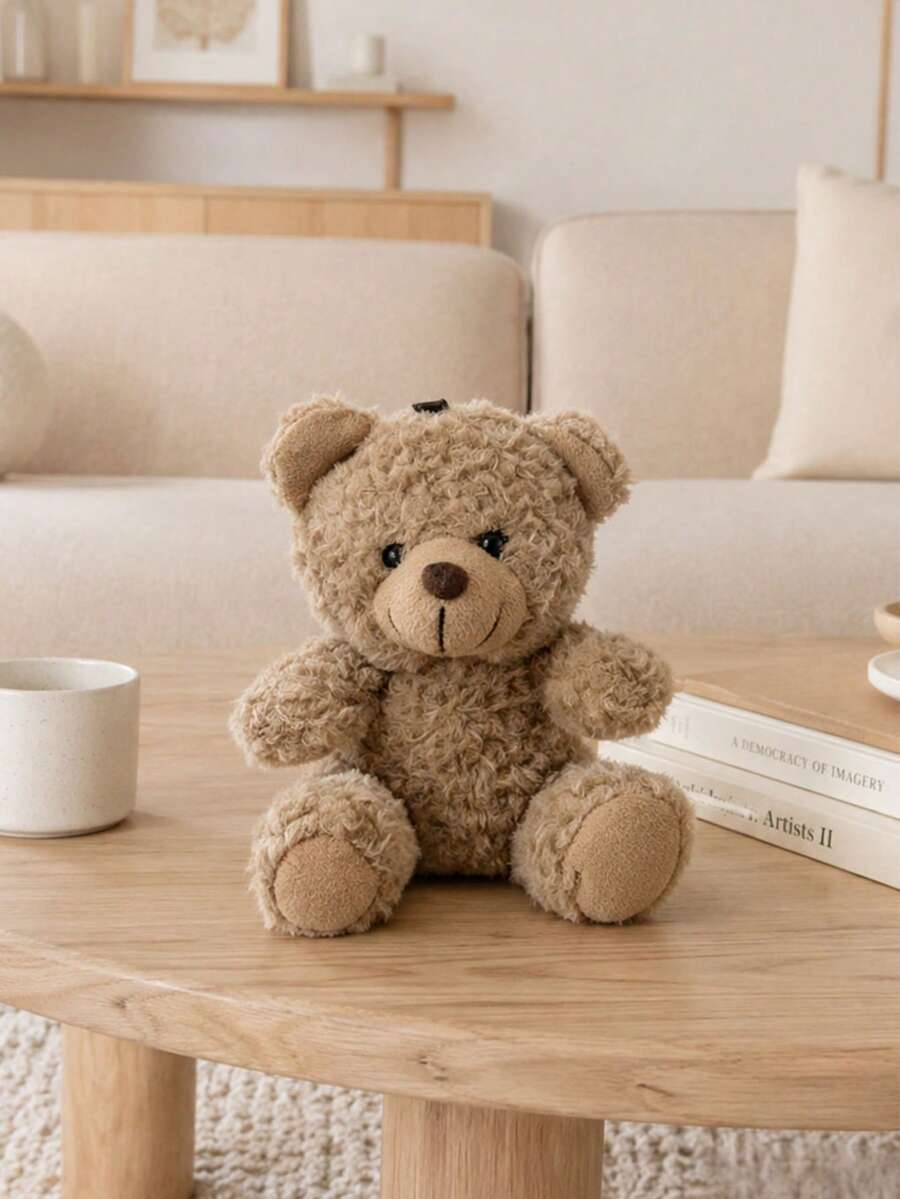 1pc Cute Teddy Bear Plush Hanging Ornament, Suitable For Children's Birthday Party, Home Decor, Girls' Room Decor, Thanksgiving, Spring/Summer