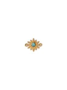 2pcs Stainless Steel Sun Pendant Findings 18K Gold Plated Fashion Turquoise Sun Charms For DIY Jewelry Making Accessories - Pendants - View 8