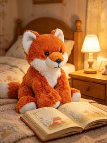 1 pièce Peluche renard rouge mignon assis de 20 cm/7,87 pouces, animal en peluche ultra doux et moelleux, adorable renard câlin, cadeau idéal pour anniversaire, Noël, Saint-Valentin, décoration charmante pour maison, canapé, chambre d'enfant pour enfants et adultes - Rouge orangé - Voir 4