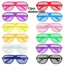 6/12pcs Shutter Frame Glasses, Colorful 80s And 90s Party Accessories, Birthday Party Supplies, Colorful Holiday Novelties, Plastic, No Power Required, Costume Party Glasses, Lensless Party Decoration Glasses, Random Color - View 8