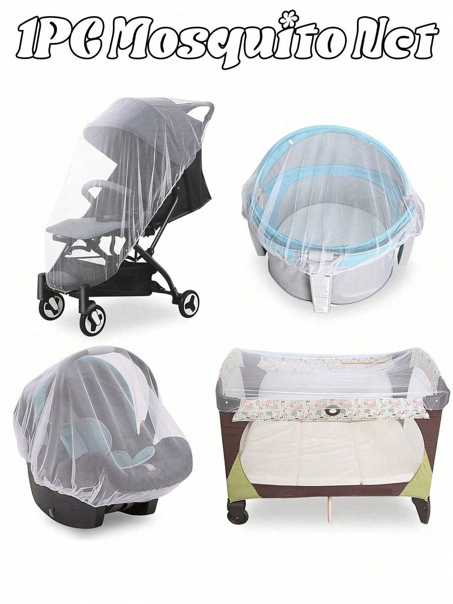 1pc Portable Baby Mosquito Net - Suitable For Strollers, Cradles, Cribs And Travel Beds, Lightweight Baby Insect Protection