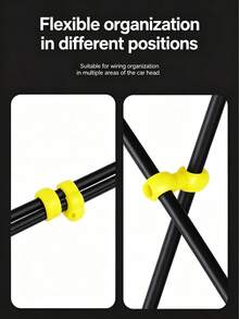 5pcs Mountain Bike S-Shaped Cable Clips, Bicycle Cable Organizer Hooks, Road Bike Cable Management Buckles, Durable Tube Fixing Clips, Gear Shift And Oil Pipe Fixing Accessories, Practical Bicycle Cable Organization, Maintenance And Routing Accessories - Cable Clip Organizer - View 2
