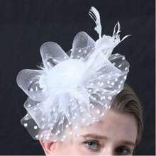 1pc Feather Decorated Headpiece, Elegant And Chic, Suitable For Tea Party, Kentucky Derby, Fascinator, Cocktail Party, Wedding, Bride, Etc., Can Be Used As Headband, Women's Headpiece, Girls' Headpiece, Birthday Gift, Mother's Day Gift, Mini Hat, Small Hat, Mini Top Hat, Mini Hat, Etc., Also Suitable For School Supplies, Gifts, Hair Accessories, Fashion, Holiday Dress-Up, Rave Party, Dinner Party, Etc. - Multicolor - View 27