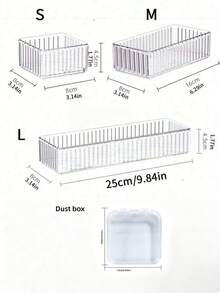 5pcs/10pcs/16pcs/15pcs Large Capacity Creative Transparent Acrylic Nail Art Storage Box - Dust-Proof Desktop Display Box, Suitable For Nail Storage, Nail Stickers, Jewelry (Necklaces, Bracelets, Rings), False Eyelashes And Other Cosmetics, Nail Art Storage Box, Jewelry Storage Box, Bracelet & Earring Display Box, All Season - View 7