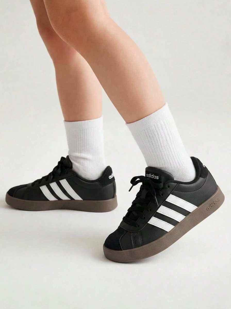 Adidas VL COURT 3.0 K - CoreBlack/CloudWhite/Goma - Ver 1