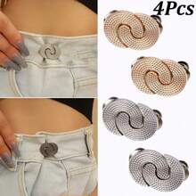 1Pc/2/3/4Pcs Jeans Waist Buckle, Universal Waist Adjuster For Skirts And Pants, Tool-Free Adjustable Buckle, Multiple Colors Available - Multicolor - View 25