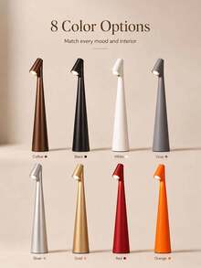 1pc Rechargeable Wireless LED Desk Lamp, Portable Touch Dimming Table/Bedside Lamp, 3-Level Adjustable Brightness, Minimalist Modern Nordic Design, Long Battery Life, Suitable For Bedroom, Living Room, Dining Room, Office And Cafe - Multicolor - View 5