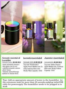 180ml Car Humidifier, Auto-Off, USB Power, Dual Mist, Ultrasonic Silent, Aroma, LED. B/W, 5 Scents. Car/Office/Bedroom/Hotel. Combo Sets. Great Gift - A - View 21