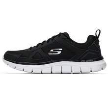 Skechers 男士舒适透气休闲鞋，减震户外日常跑步鞋，52631-BKRD - 52631-BKRD - 查看 3