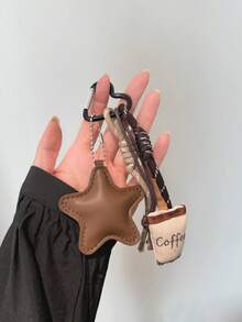 Charm/Colgante de bolso con nudo de estrella de café único y de moda, llavero portátil de viaje, ligero y duradero, estilo adecuado para el hogar, uso al aire libre y uso diario en verano - Multicolor - Ver 5