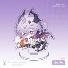 New Q-Version Double-Sided Printed Acrylic Standee Cute Cartoon Figure Desktop Office Decor, Ideal Birthday Gift And Collectible For Game And Anime Fans - Multicolor - View 11