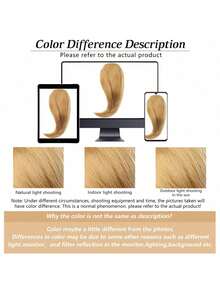 Fringe Clip-In Hair Extension Piece, Clip-In Hair Extension, Heat-Resistant Synthetic Fiber Fake Bangs Hair Piece/Bangs Pad - Multicolor - View 9