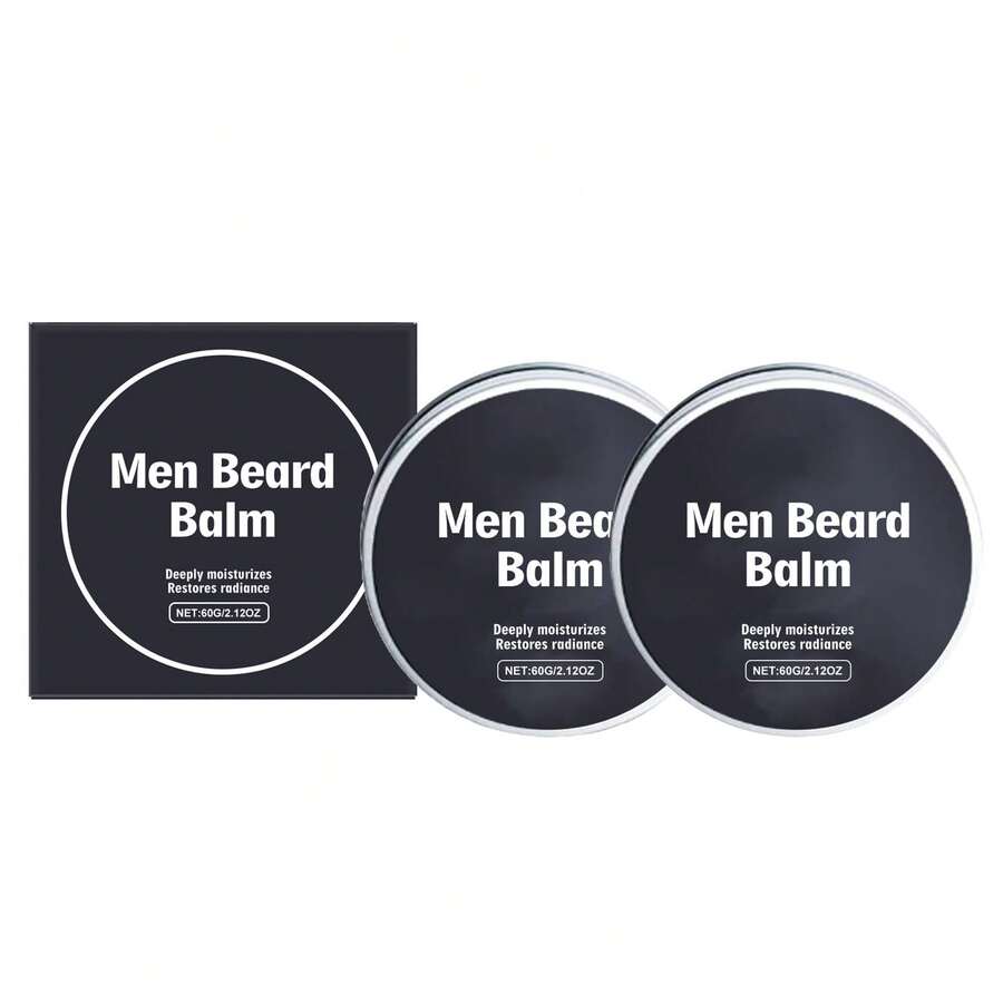 Beard Balm – Softens And Smooths Frizz – Lightweight Texture For A Natural Finish - Men's Beard Care Cream - View 1
