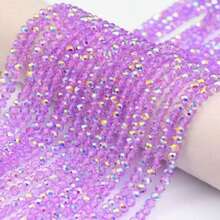 500 Stücke/400 Stücke/200 Stücke/100 Stücke 8mm Kristallglasperlen, geeignet für handgemachte DIY-Armbänder, Halsketten, Armreifen, Ohrringe, verschiedene Bastelarbeiten, Schmuckherstellung - Kristallviolett - Übersicht 6