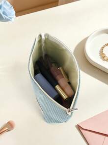 Organizer Alat Kosmetik Minimalis Portabel yang Modis, Cocok untuk Wanita dan Anak Perempuan, untuk Perjalanan, Penggunaan di Rumah dan Kehidupan Sehari-hari. - Baby Blue - View 8