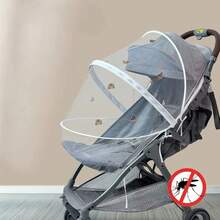 Universal Full Coverage Mosquito Net For Baby Strollers With Zipper, Protection Accessory Against Mosquitoes And Insect Bites. - N01 - View 6
