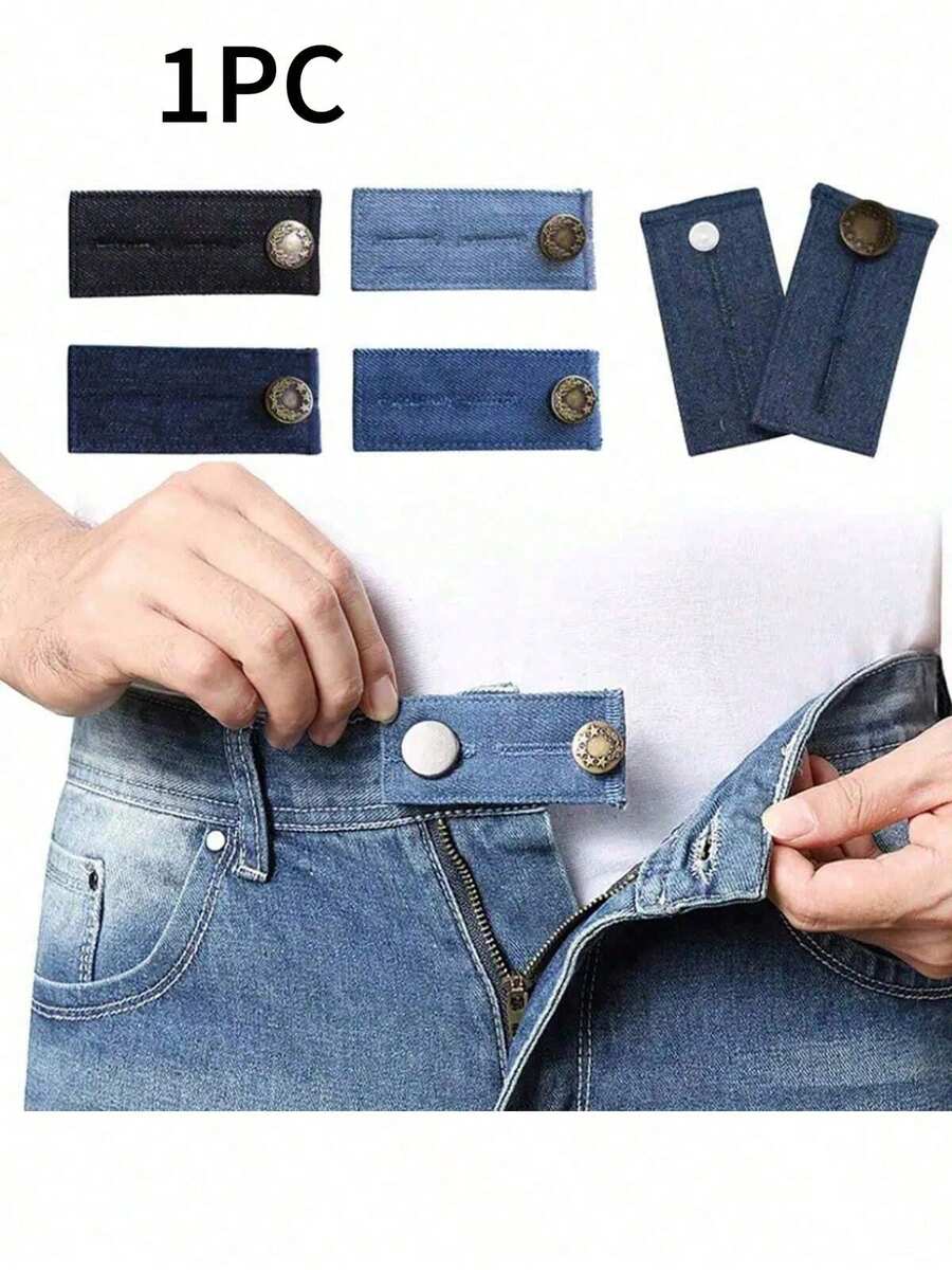 1PC 4 màu Nối cúc quần, Nối cúc quần jean, Nối cạp quần, Điều chỉnh eo co giãn và Nối thắt lưng móc, Nối cúc kim loại, Nối cạp điều chỉnh, Dụng cụ may mặc thực tế, Phù hợp cho nam và nữ Nối cúc quần jean, Lựa chọn quà tặng lý tưởng - Nhiều màu - Xem 1