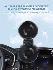 Universal Dashboard Car Phone Holder - Suction Cup With Gel Pad, 360° Rotation, One-Touch Locking Arm, Sturdy And Stable, Reusable And Washable, Fits All Phones, Suitable For GPS Navigation, Dash Cam, Trucks And Cars - A - View 4