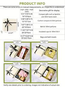3pcs Gift Box Set, Ribbon Bow Gift Box, Suitable For Holiday Gift Packaging, Birthday/Christmas/Valentine's Day/Halloween/Wedding Holiday Gift Packaging Supplies - Off-white - View 4
